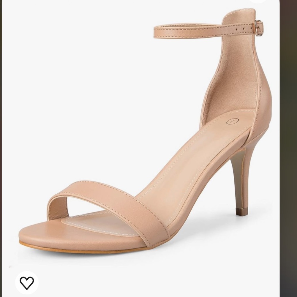 New Mysoft Light Brown/dark nude Heeled Open Tow Sandal